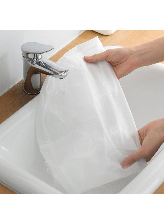 غطاءان دائريان للمروحة، حقيبة مقاومة للغبار عالمية للمروحة الكهربائية، واقي مروحة أمان منزلي صيفي للمروحة الأرضية، مروحة الطاولة، المروحة الصناعية (قصير، أبيض) - Image 5